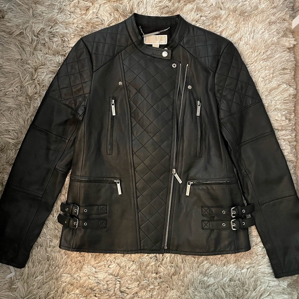 Brand new Michael Kors leather jacket